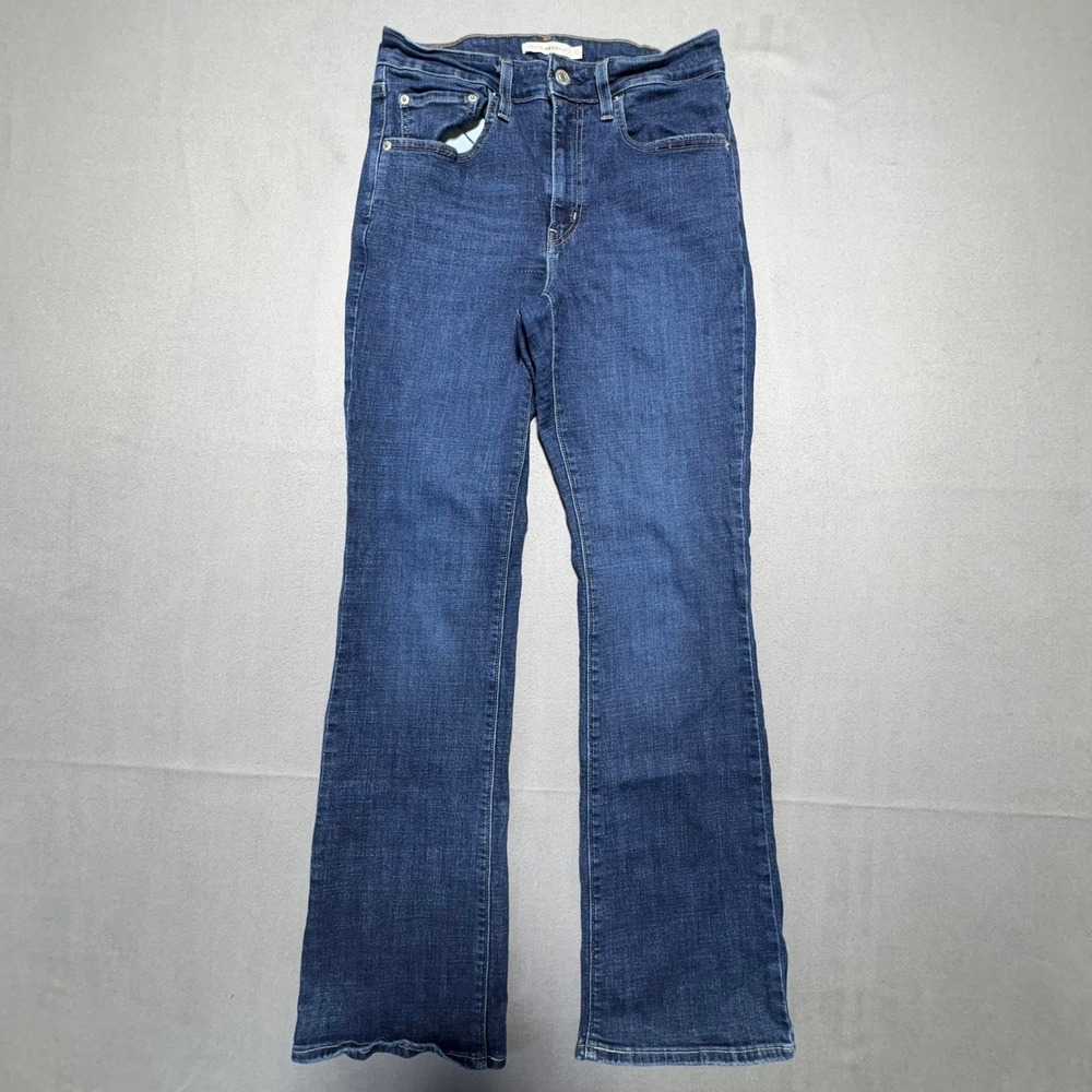 Levis 725 High Rise Bootcut Jeans Dark Wash Blue W30 L32 18759-0038